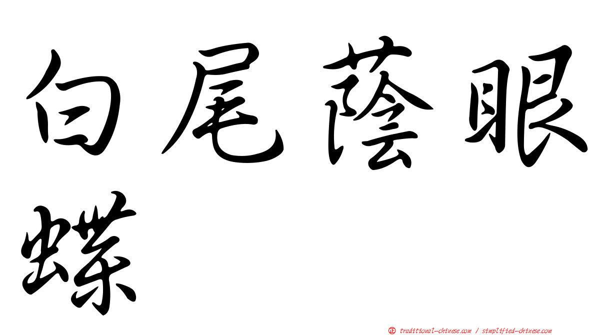 白尾蔭眼蝶