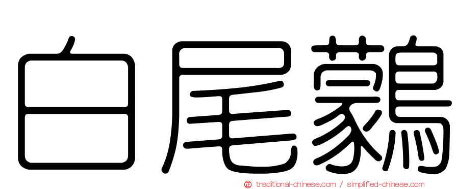白尾鸏