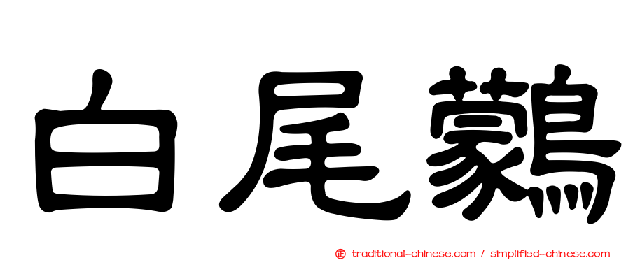 白尾鸏