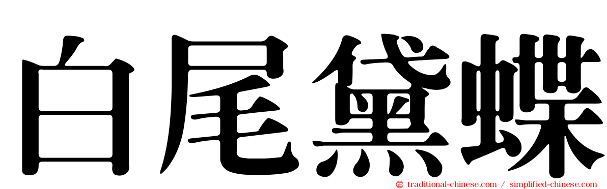 白尾黛蝶
