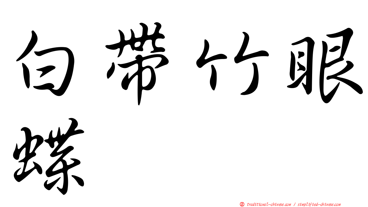 白帶竹眼蝶