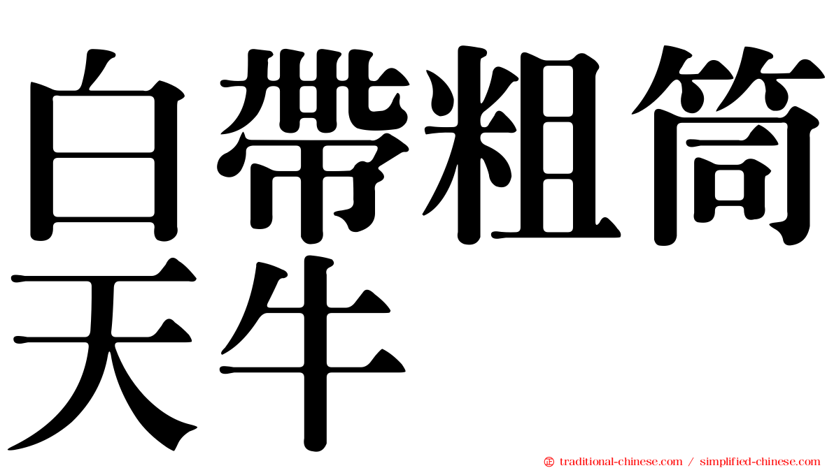 白帶粗筒天牛