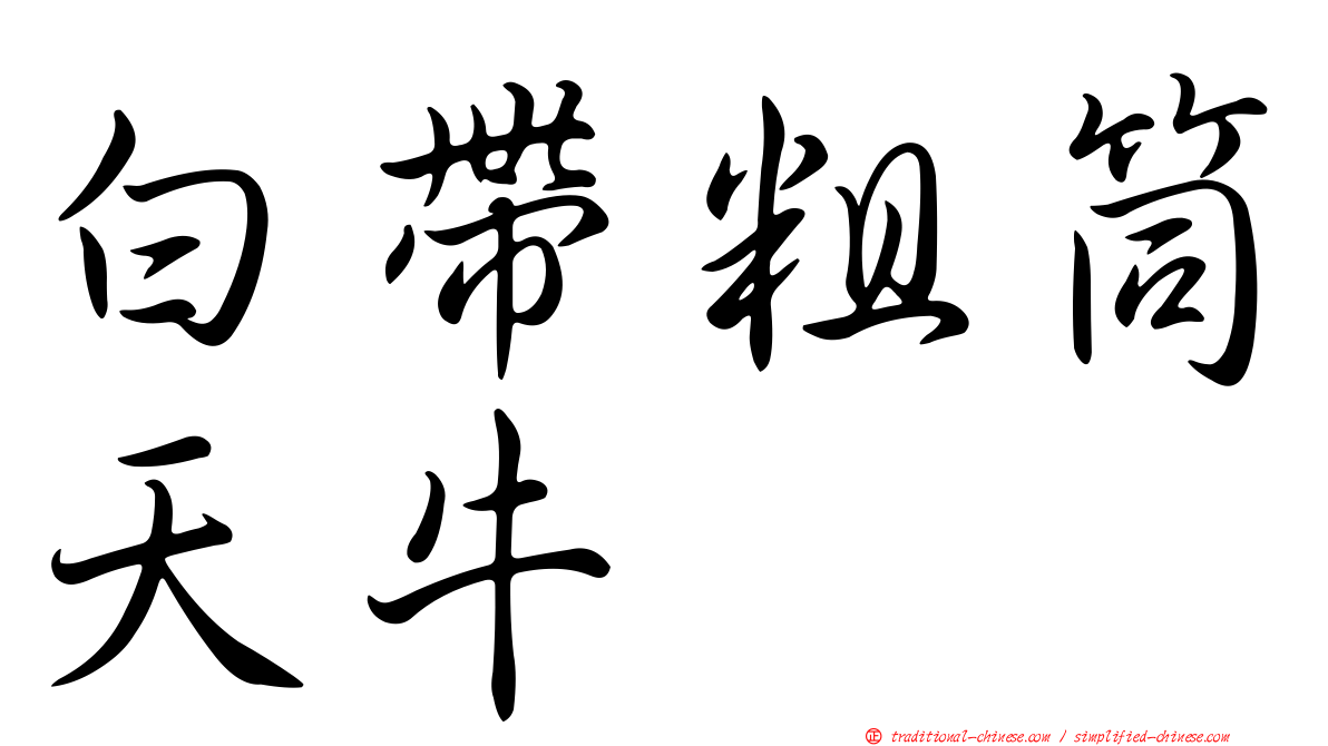白帶粗筒天牛