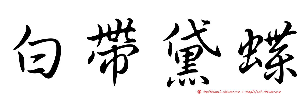 白帶黛蝶