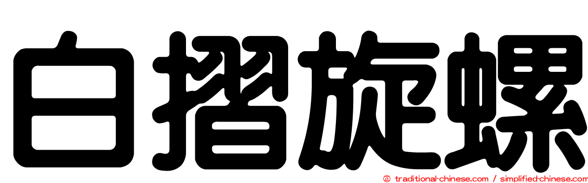 白摺旋螺