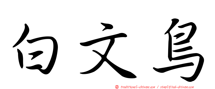 白文鳥