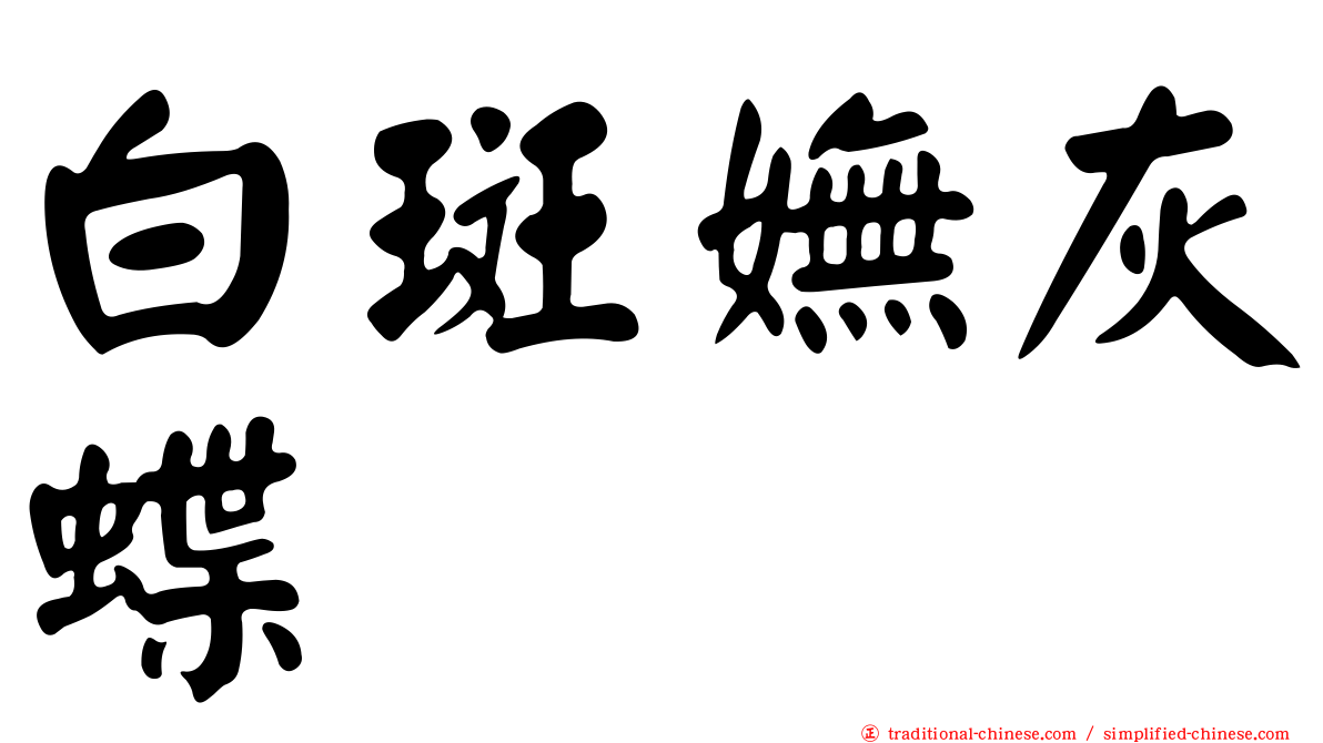白斑嫵灰蝶
