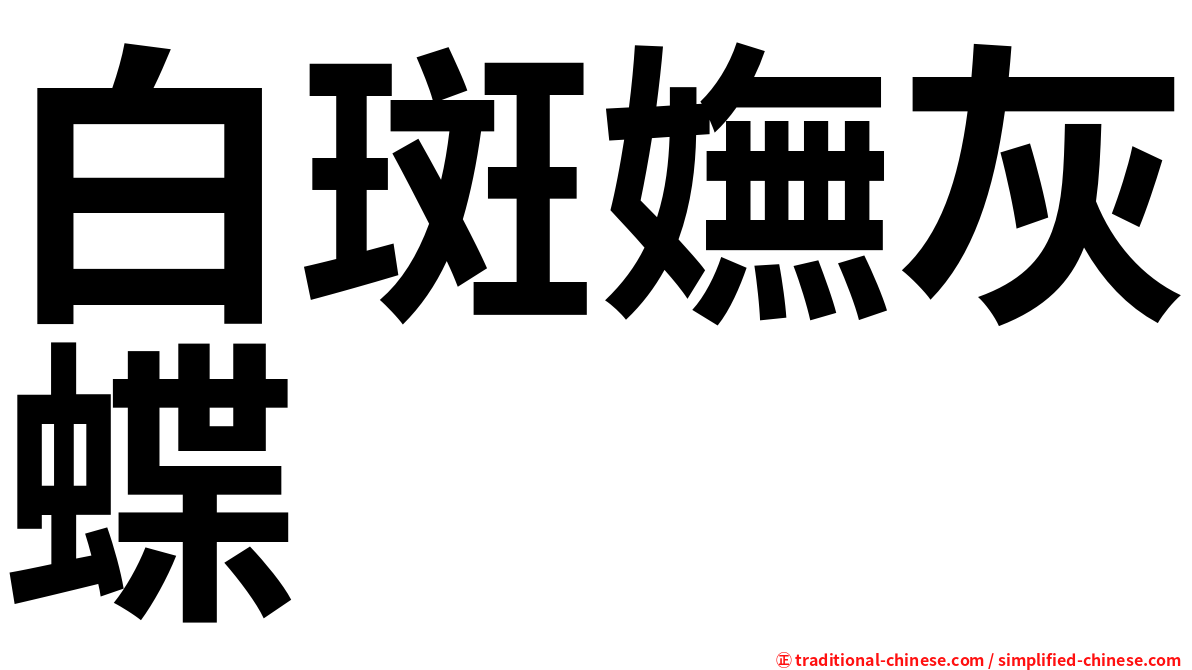 白斑嫵灰蝶
