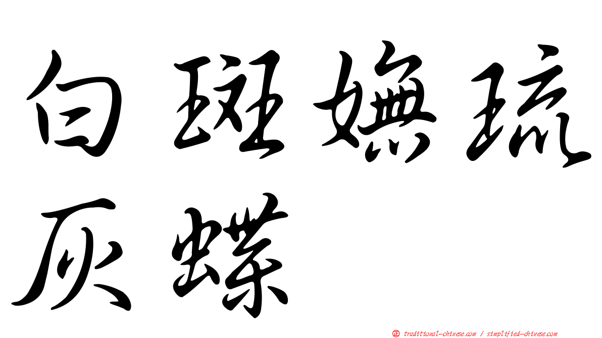 白斑嫵琉灰蝶