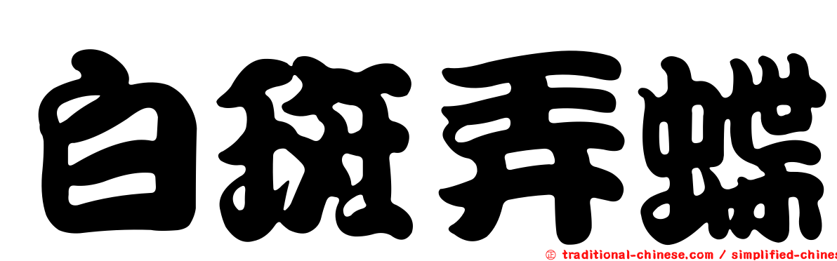 白斑弄蝶