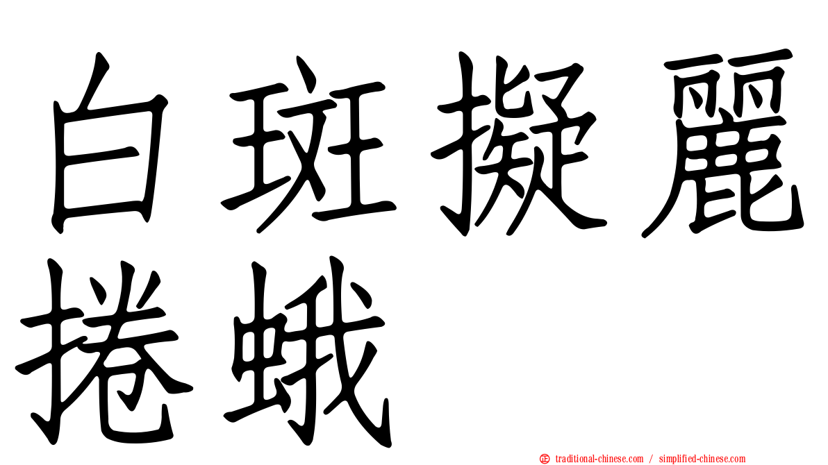 白斑擬麗捲蛾