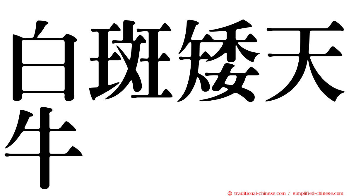 白斑矮天牛