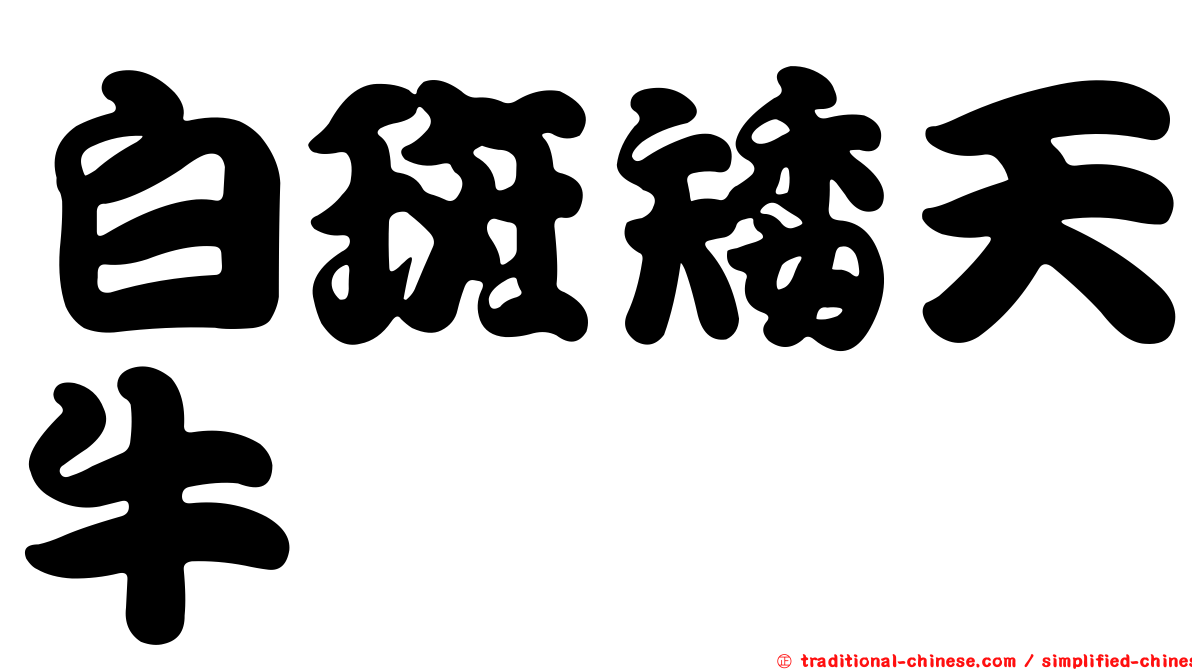 白斑矮天牛