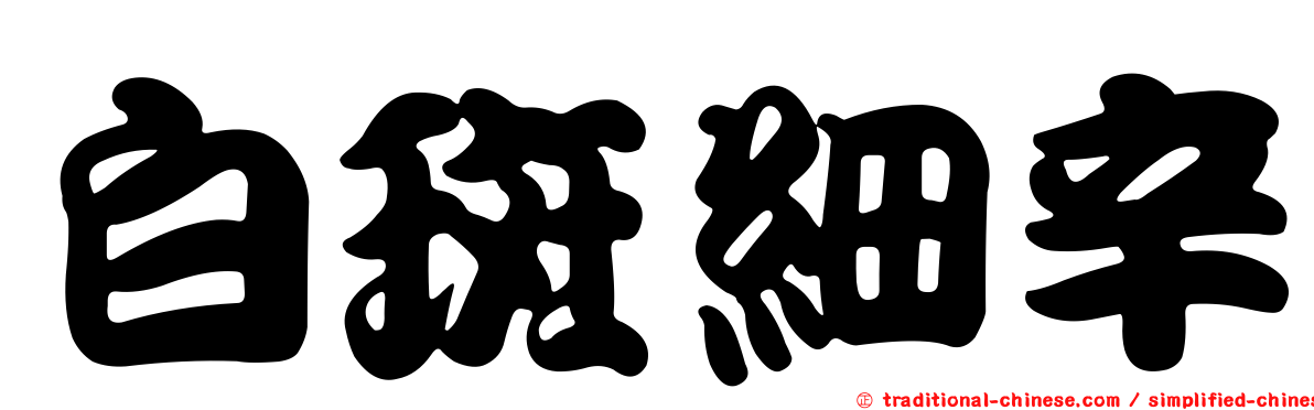 白斑細辛