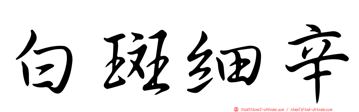 白斑細辛