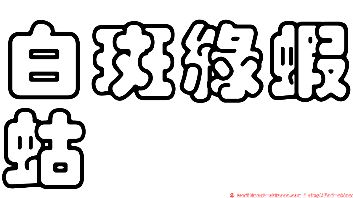 白斑綠蝦蛄