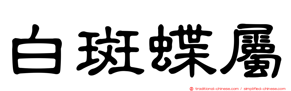 白斑蝶屬