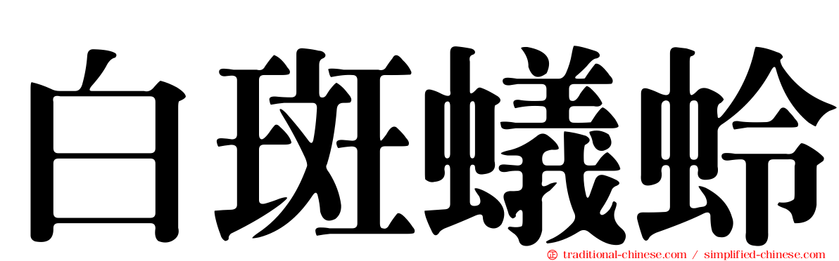 白斑蟻蛉