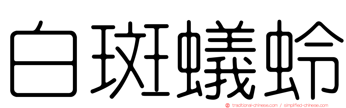 白斑蟻蛉