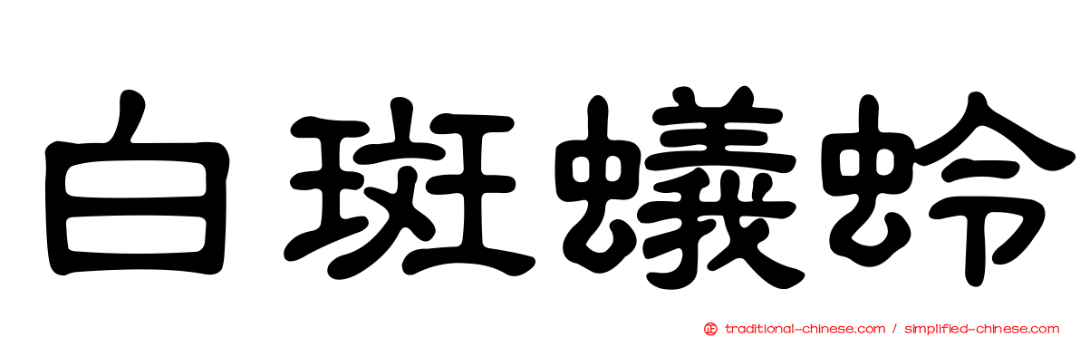 白斑蟻蛉