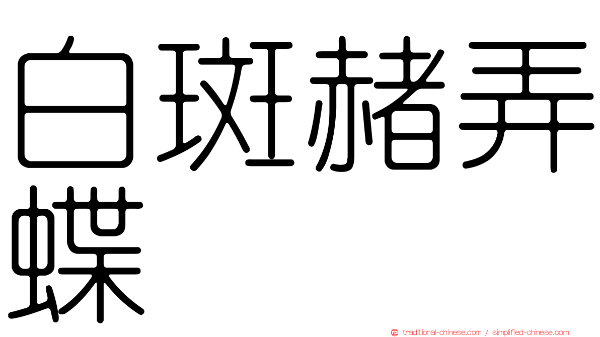 白斑赭弄蝶