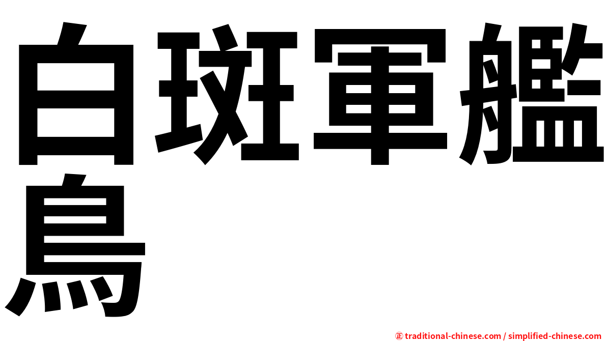 白斑軍艦鳥