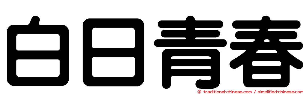 白日青春