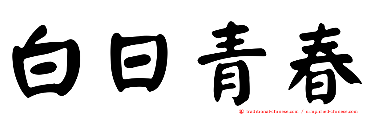 白日青春
