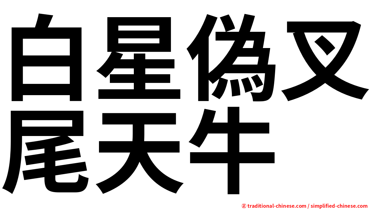 白星偽叉尾天牛