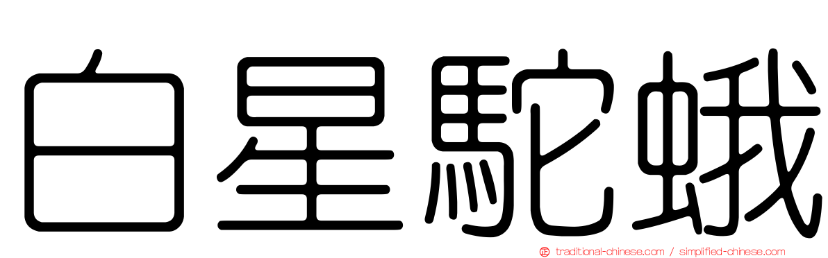 白星駝蛾