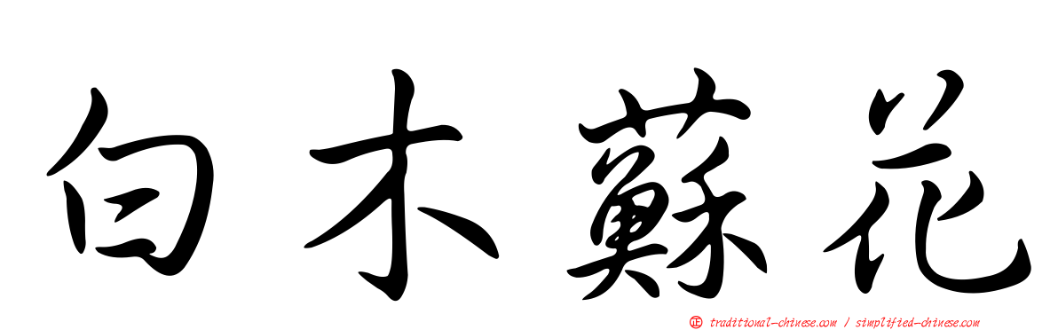 白木蘇花
