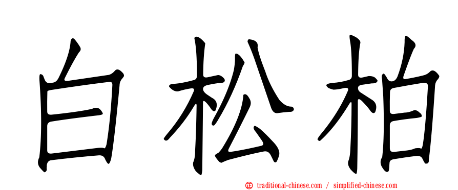 白松柏