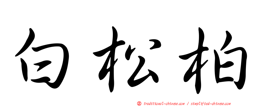 白松柏