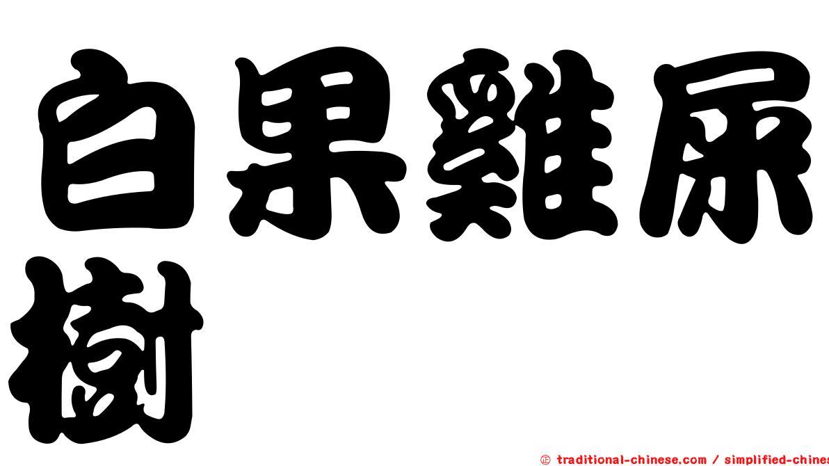 白果雞屎樹