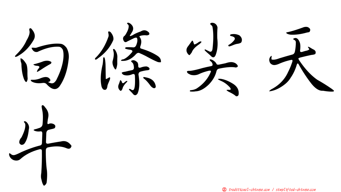 白條尖天牛