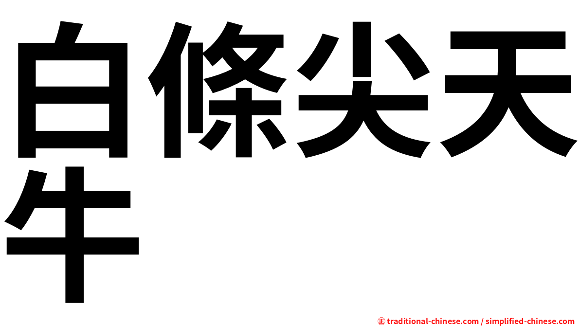 白條尖天牛