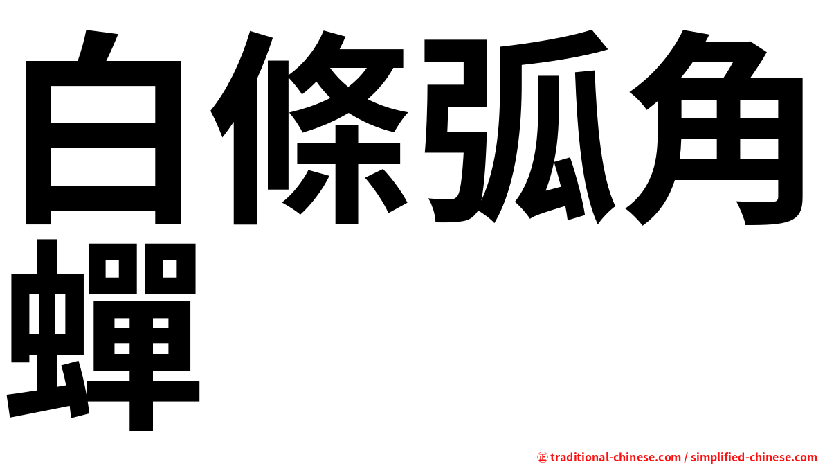 白條弧角蟬