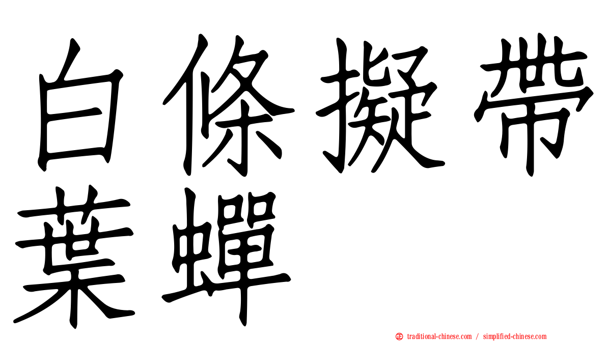 白條擬帶葉蟬
