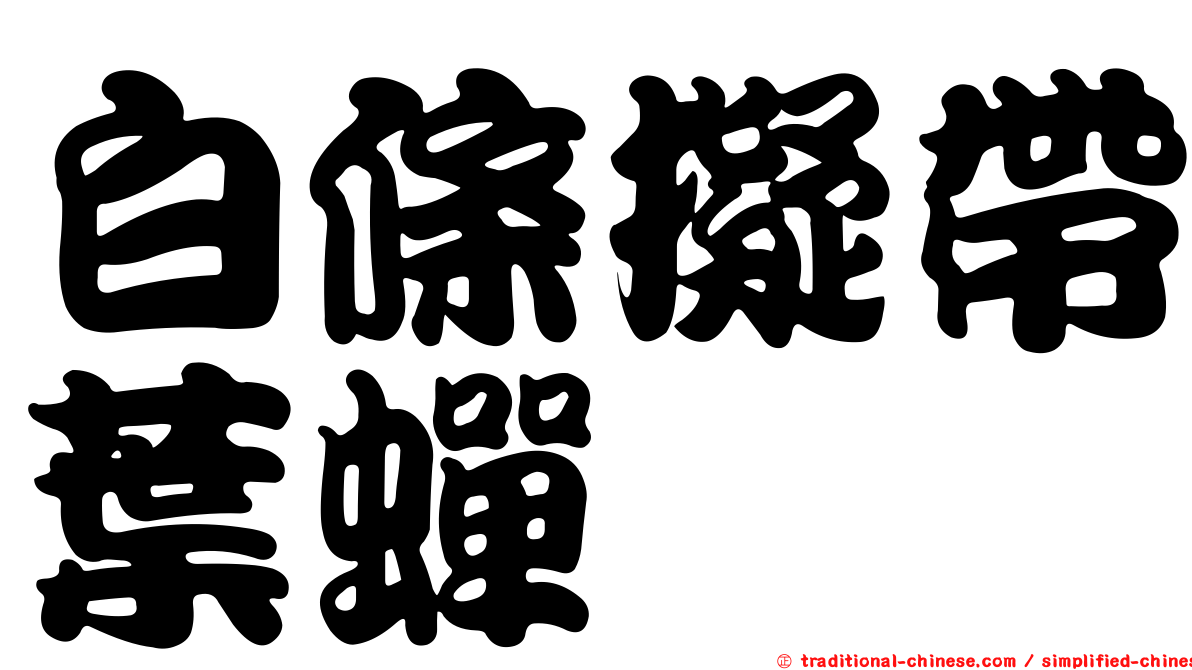 白條擬帶葉蟬