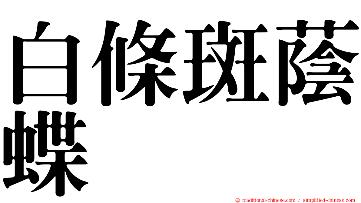 白條斑蔭蝶