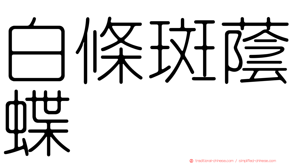 白條斑蔭蝶