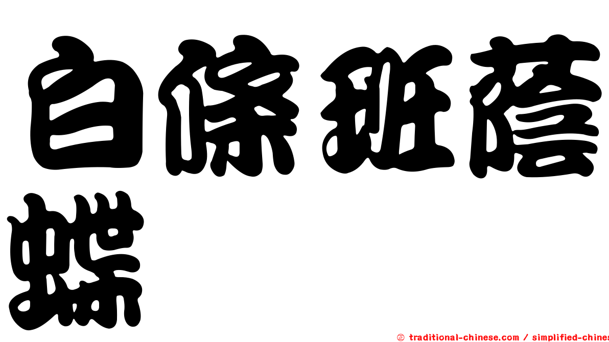 白條班蔭蝶