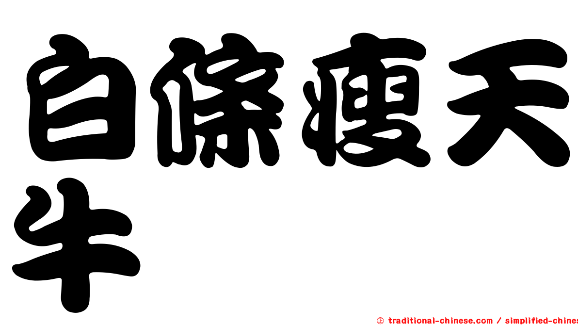 白條瘦天牛