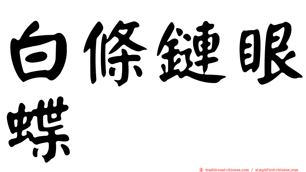白條鏈眼蝶