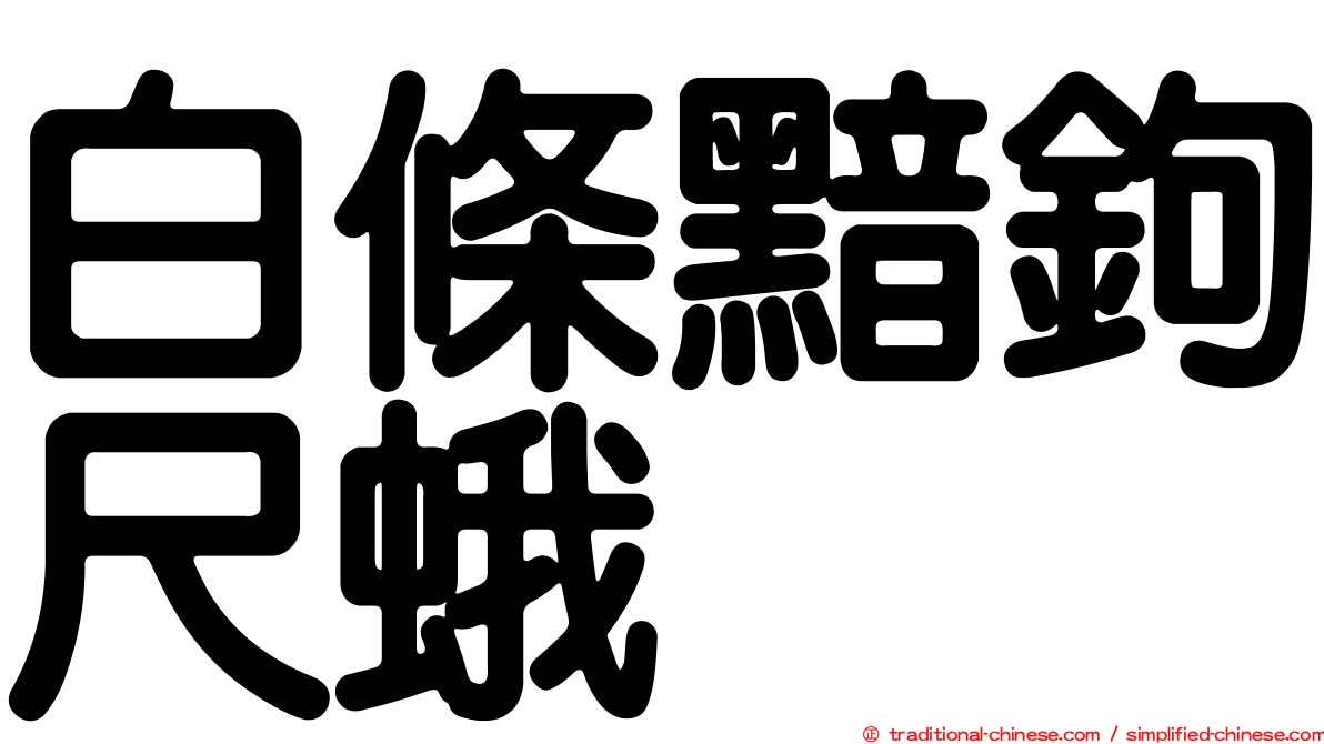 白條黯鉤尺蛾