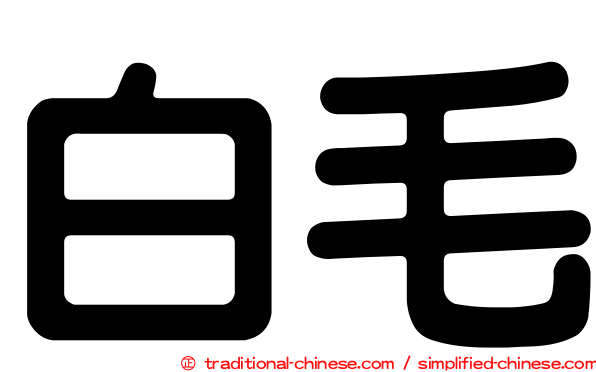 白毛