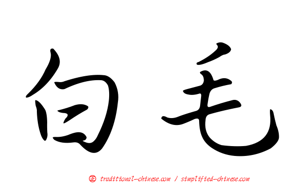 白毛