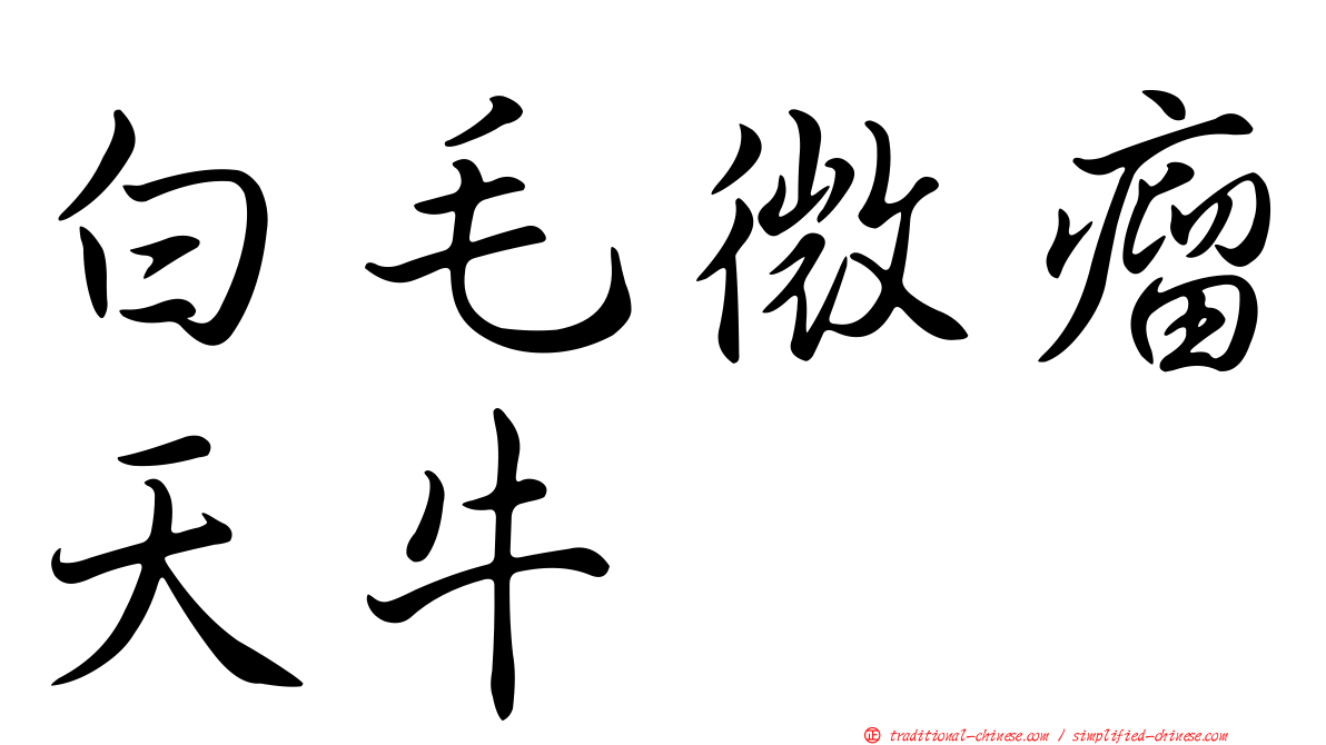 白毛微瘤天牛