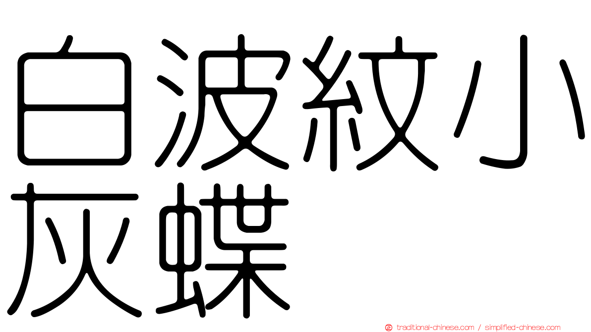白波紋小灰蝶
