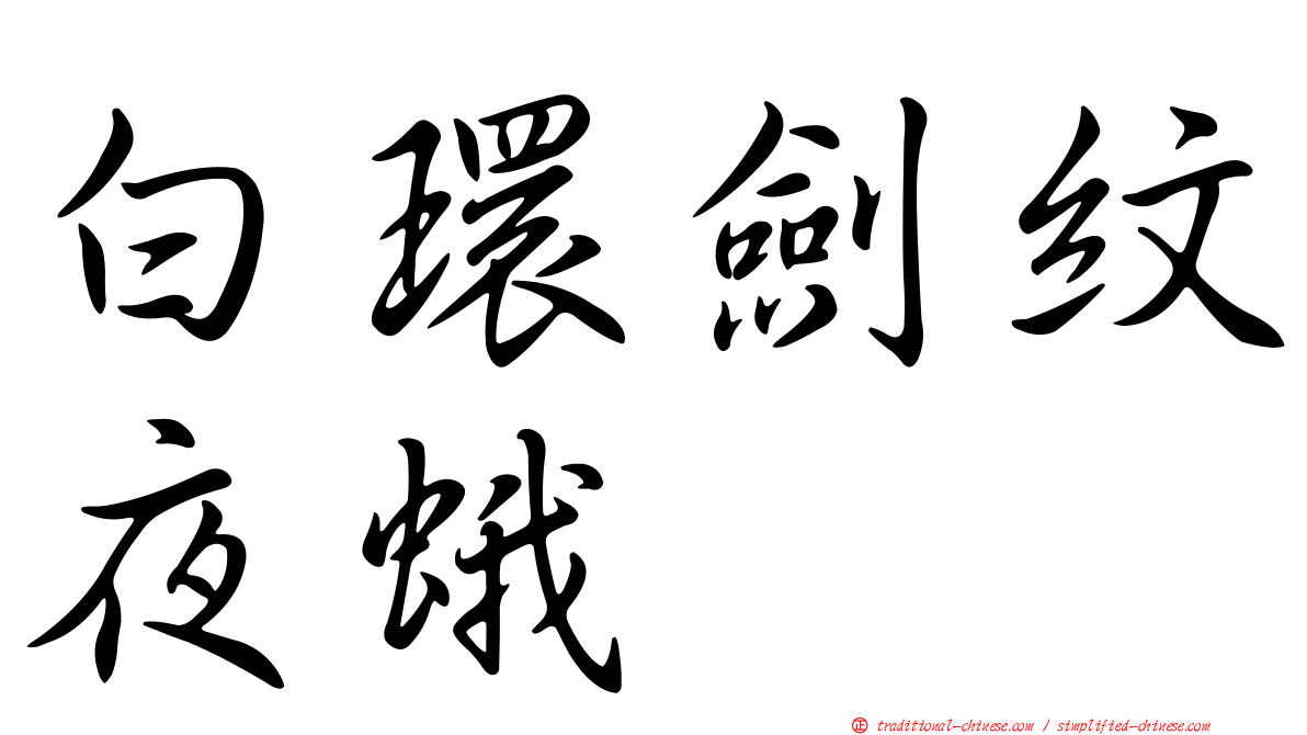白環劍紋夜蛾